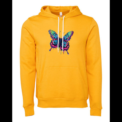 Colorful butterflies Bella canvas hoodie 3719